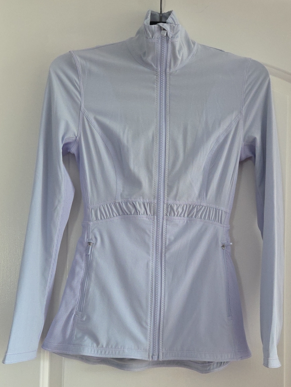 Lululemon Cool Breeze Light Blue Round Trip Zip Up Jacket Size 2